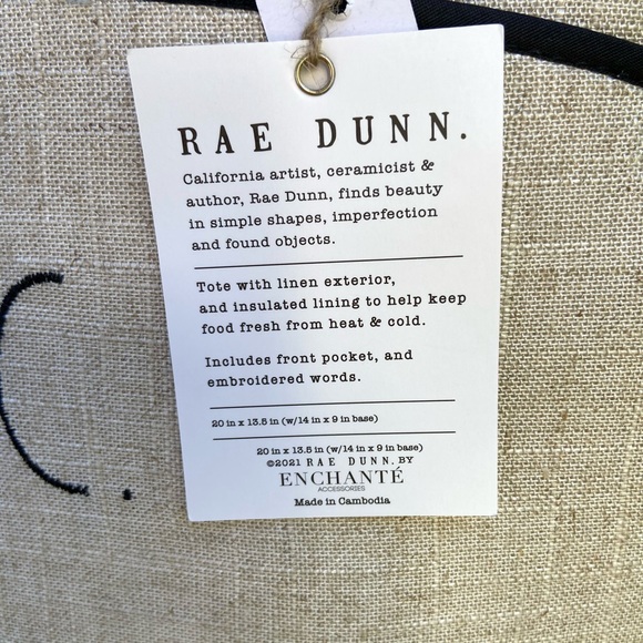 New Rae Dunn picnic Insulated tote bag - Picture 2 of 9